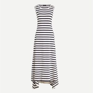 J. Crew Striped Sleeveless Maxi Dress